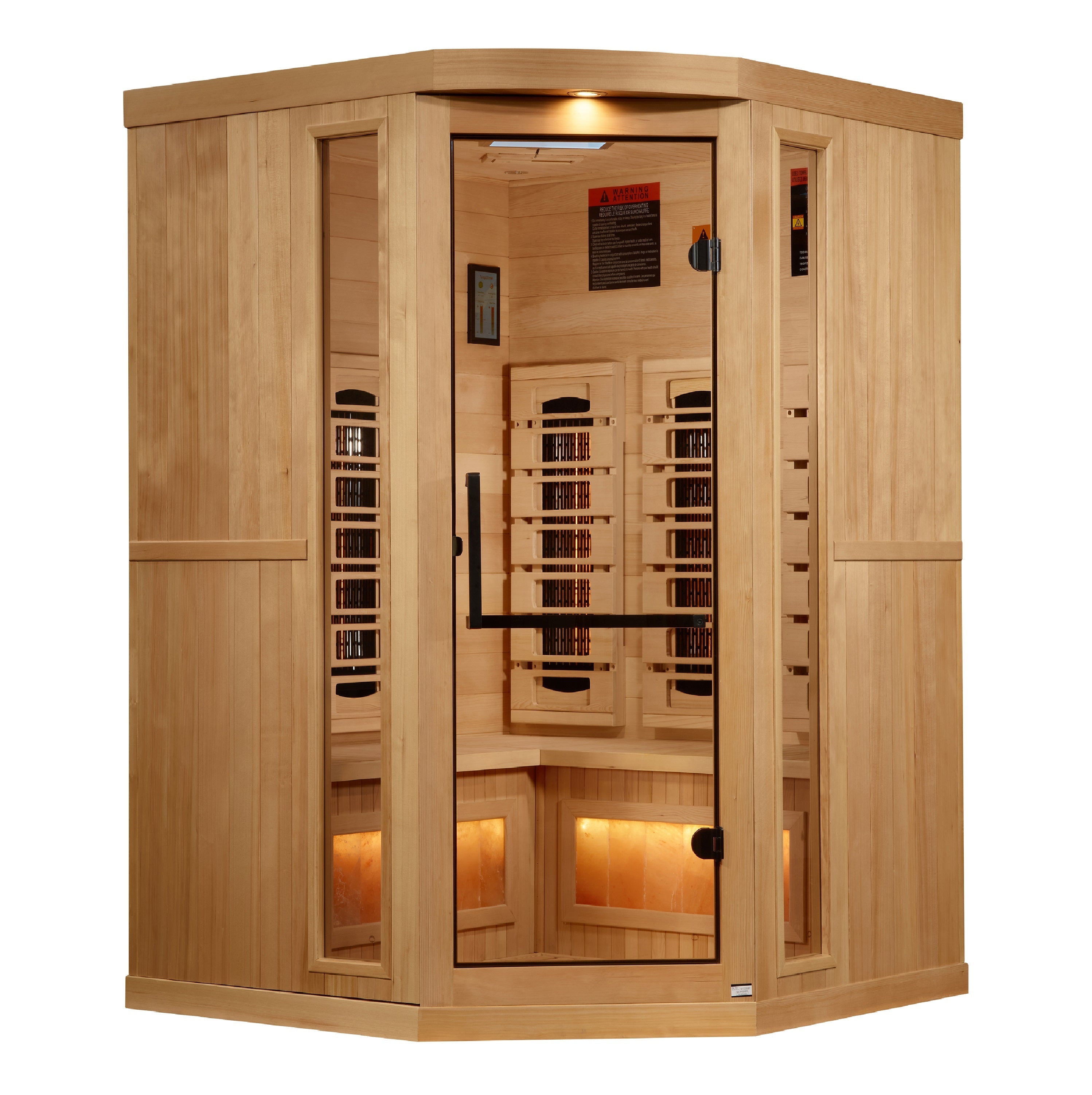 Golden Designs 8000 Reserve 3 Person Corner Full Spectrum Infrared Sauna