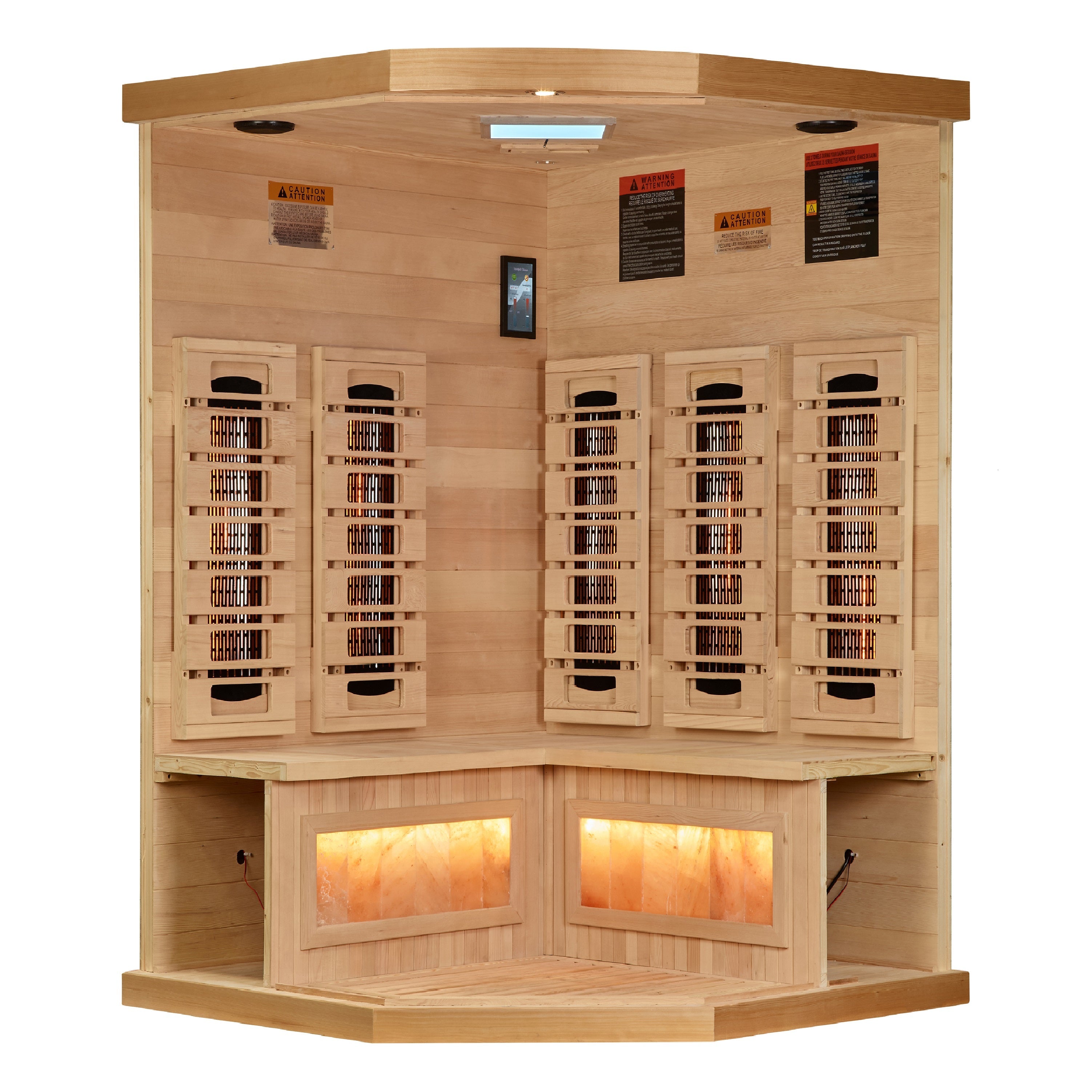 Golden Designs 8000 Reserve 3 Person Corner Full Spectrum Infrared Sauna