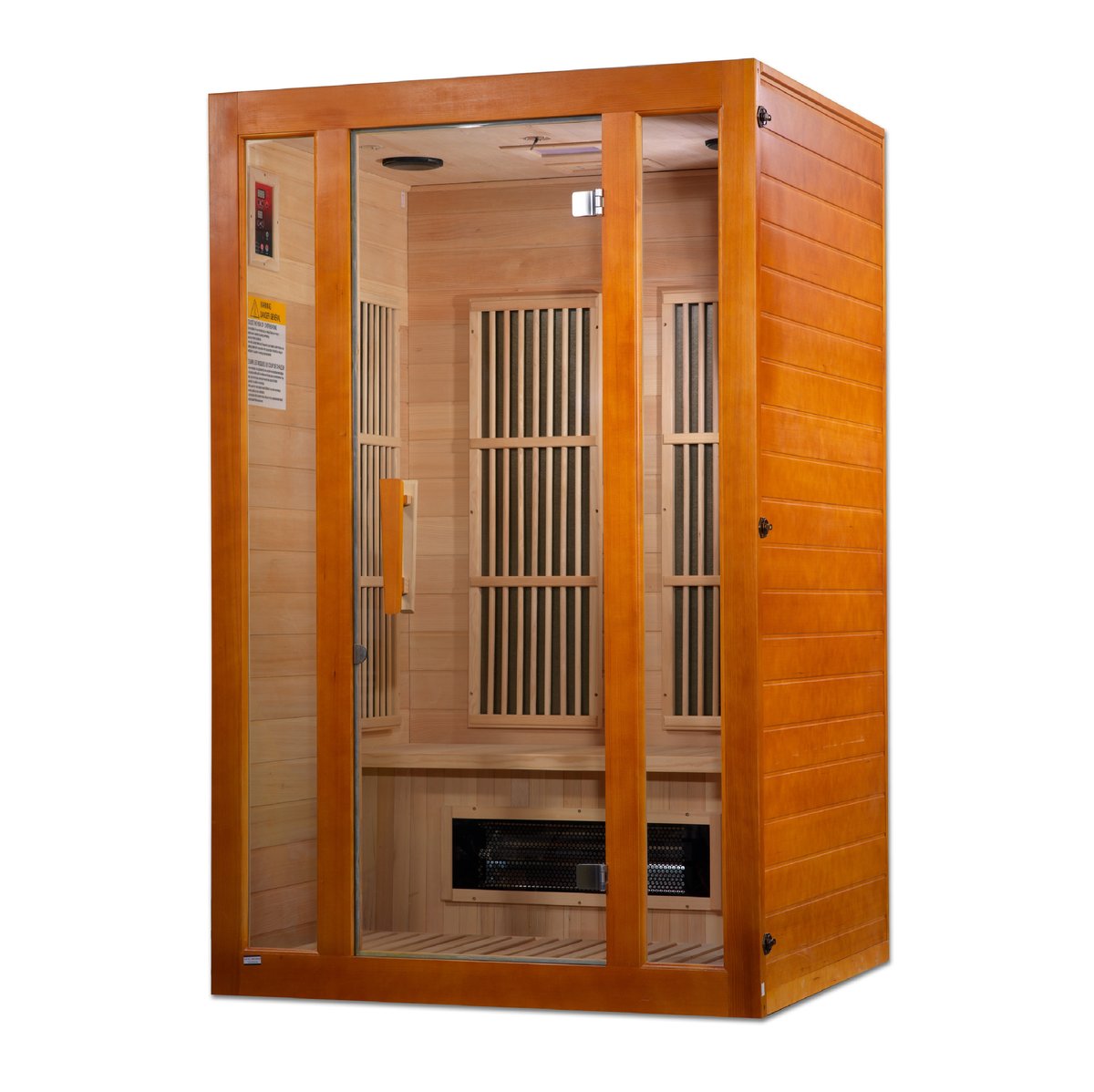 Maxxus 2-Person Low EMF FAR Infrared Sauna - Touch Screen Edition (Canadian Hemlock)