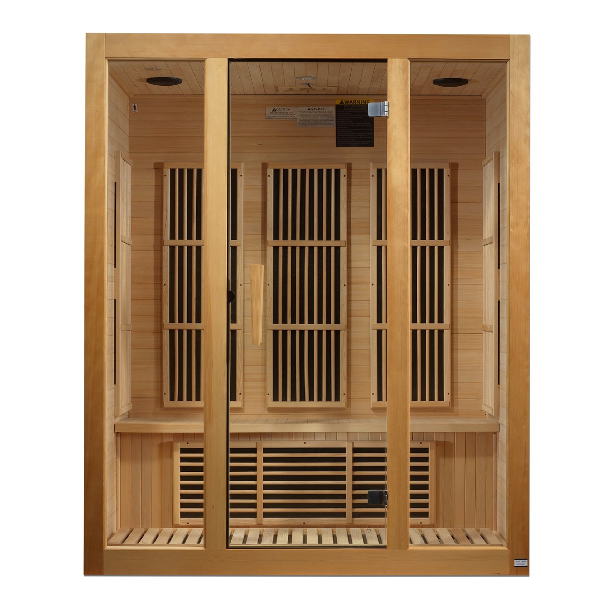 Maxxus Bellevue 3-Person Near Zero EMF FAR Infrared Sauna (Canadian Hemlock)