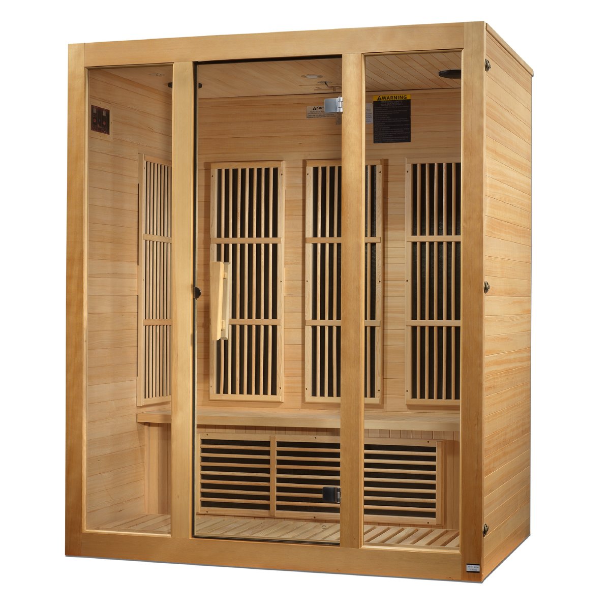 Maxxus Bellevue 3-Person Near Zero EMF FAR Infrared Sauna (Canadian Hemlock)