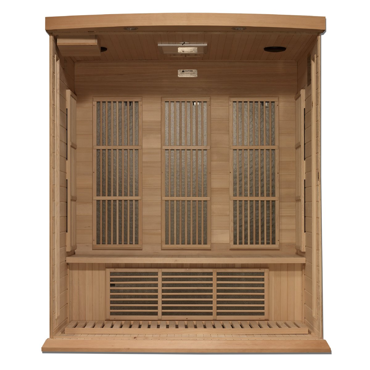 Maxxus 3-Person Near Zero EMF FAR Infrared Sauna (Canadian Hemlock)