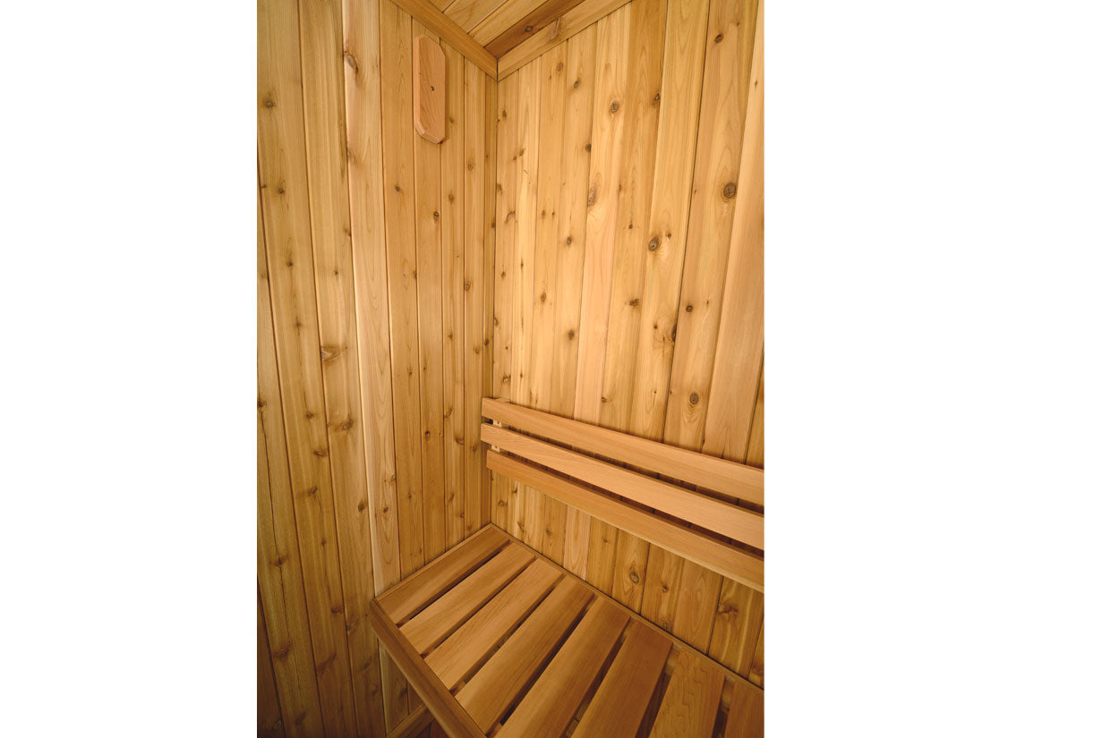 Logan 1-Person Indoor Sauna in Rustic Cedar