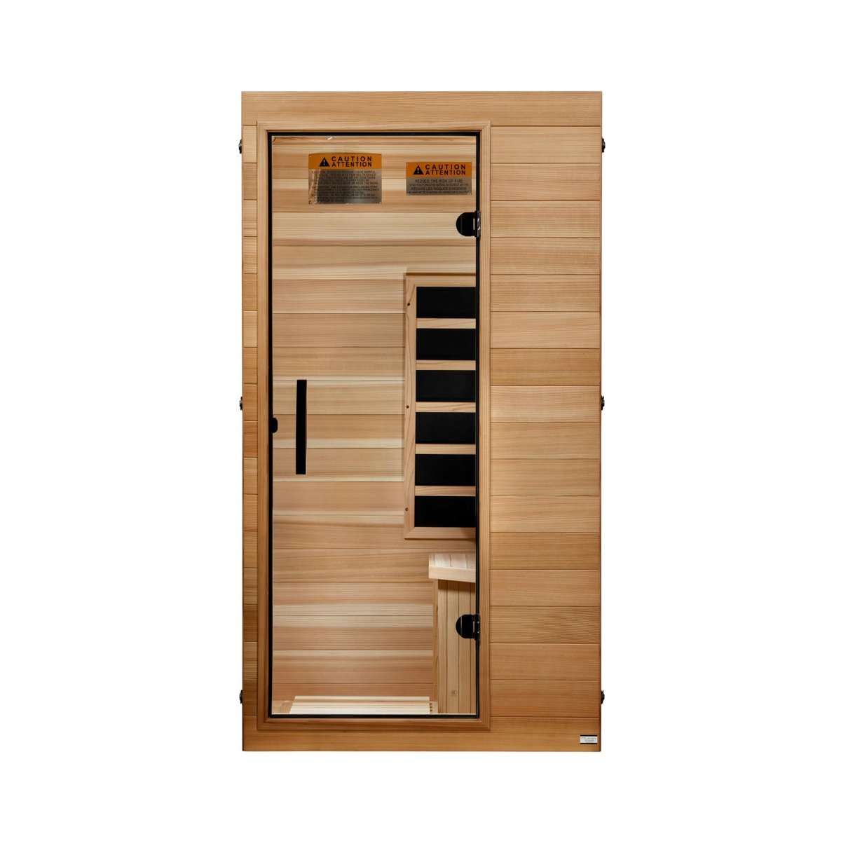 Dynamic Sicily 1 Person Compact Ultra Low EMF FAR Infrared Sauna (Pacific Cedar)