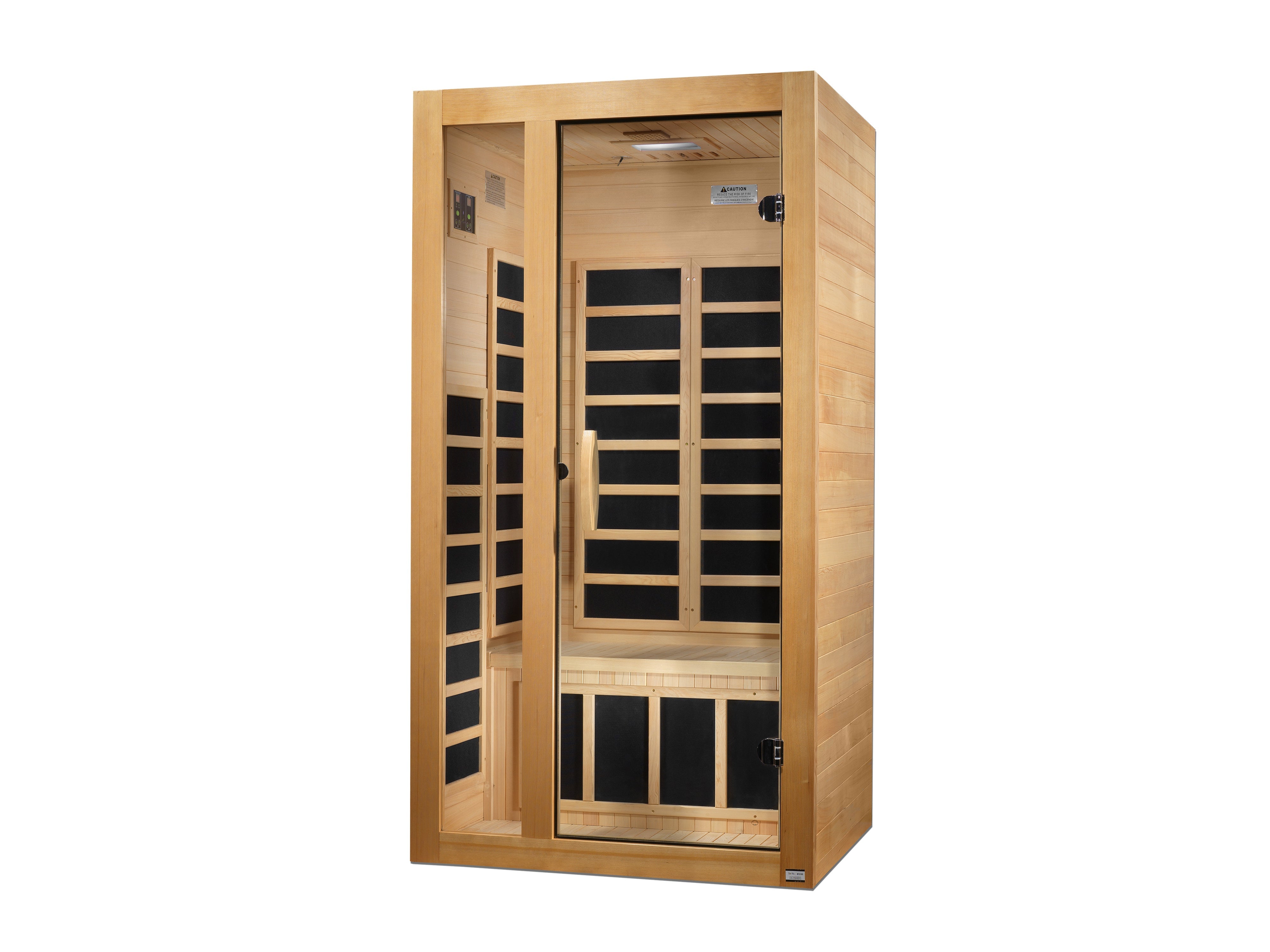 Dynamic Gracia 1-2 Person Low EMF FAR Infrared Sauna - Angle view