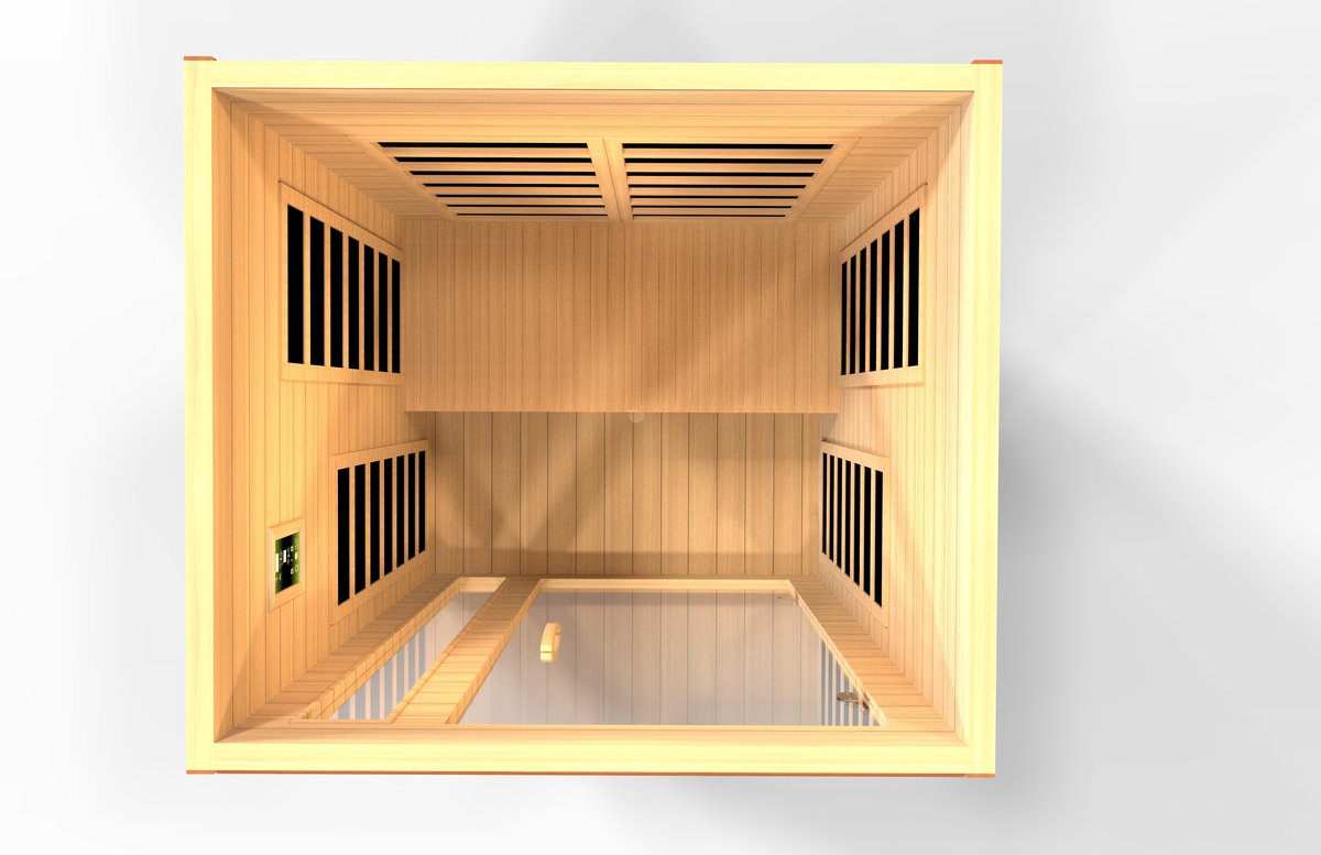 Dynamic Cordoba Elite 2-Person Ultra Low EMF FAR Infrared Sauna (Canadian Hemlock)