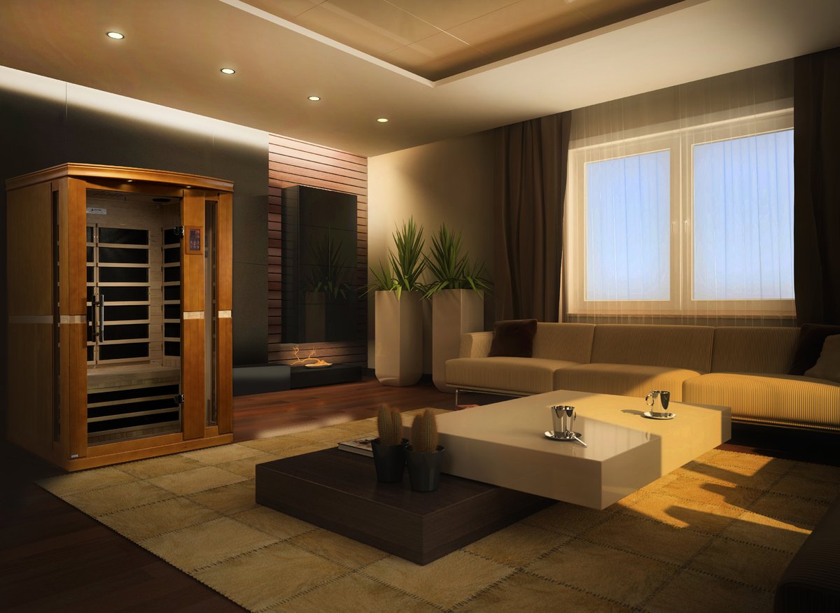 Dynamic Vittoria 2-Person Low EMF FAR Infrared Sauna (Canadian Hemlock)