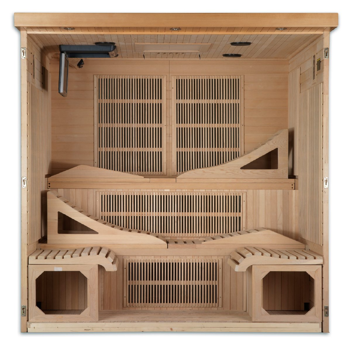 Dynamic Monaco Elite 6-Person Ultra Low EMF FAR Infrared Sauna (Canadian Hemlock)