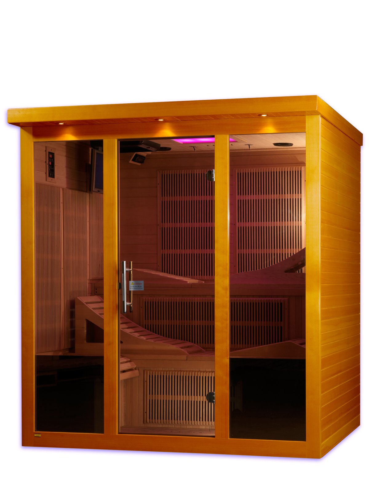 Dynamic Monaco Elite 6-Person Ultra Low EMF FAR Infrared Sauna (Canadian Hemlock)