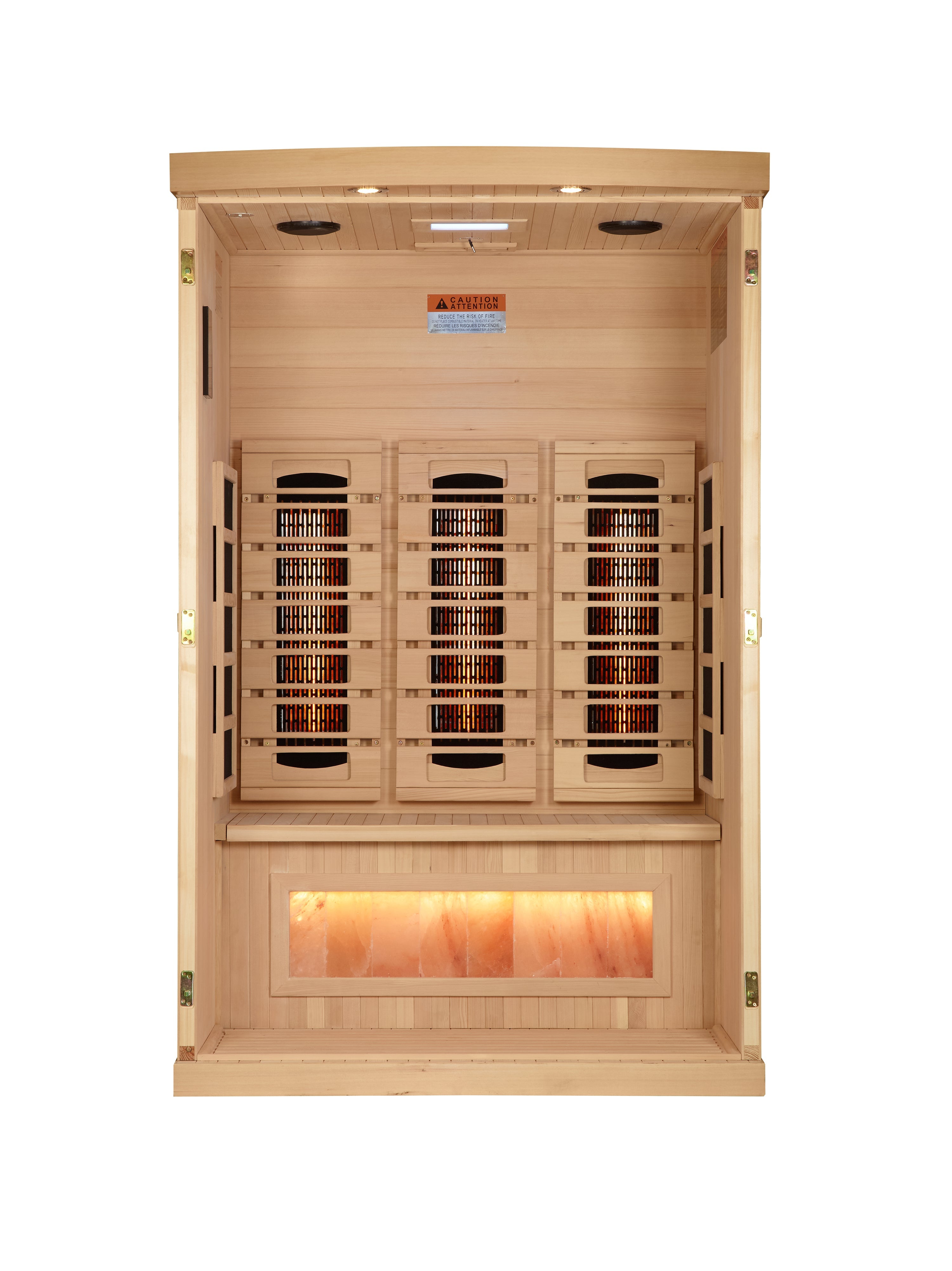 Golden Designs 8000 Reserve 2 Person Full Spectrum Infrared Sauna - interior