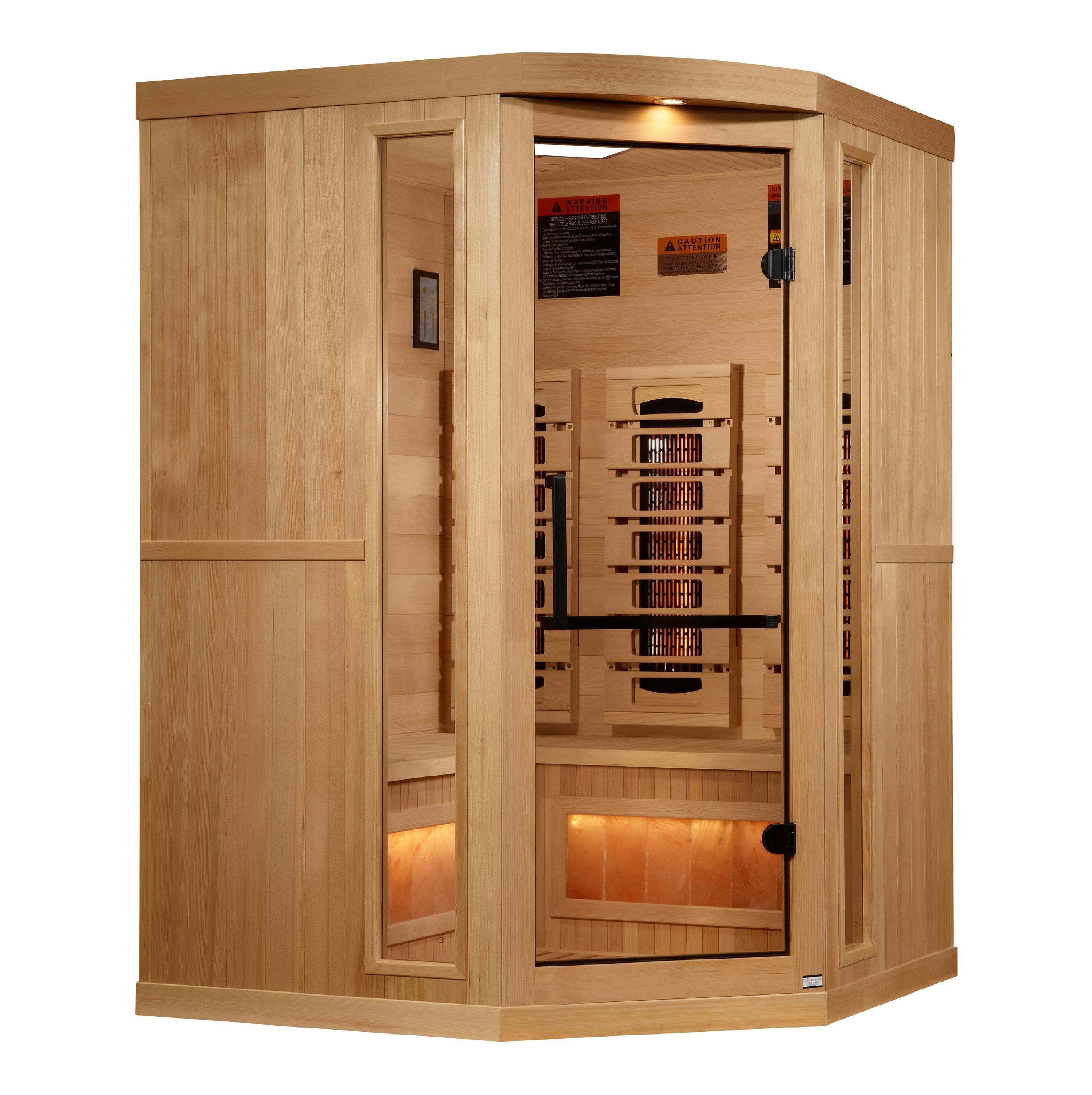 Golden Designs 8000 Reserve 3 Person Corner Full Spectrum Infrared Sauna