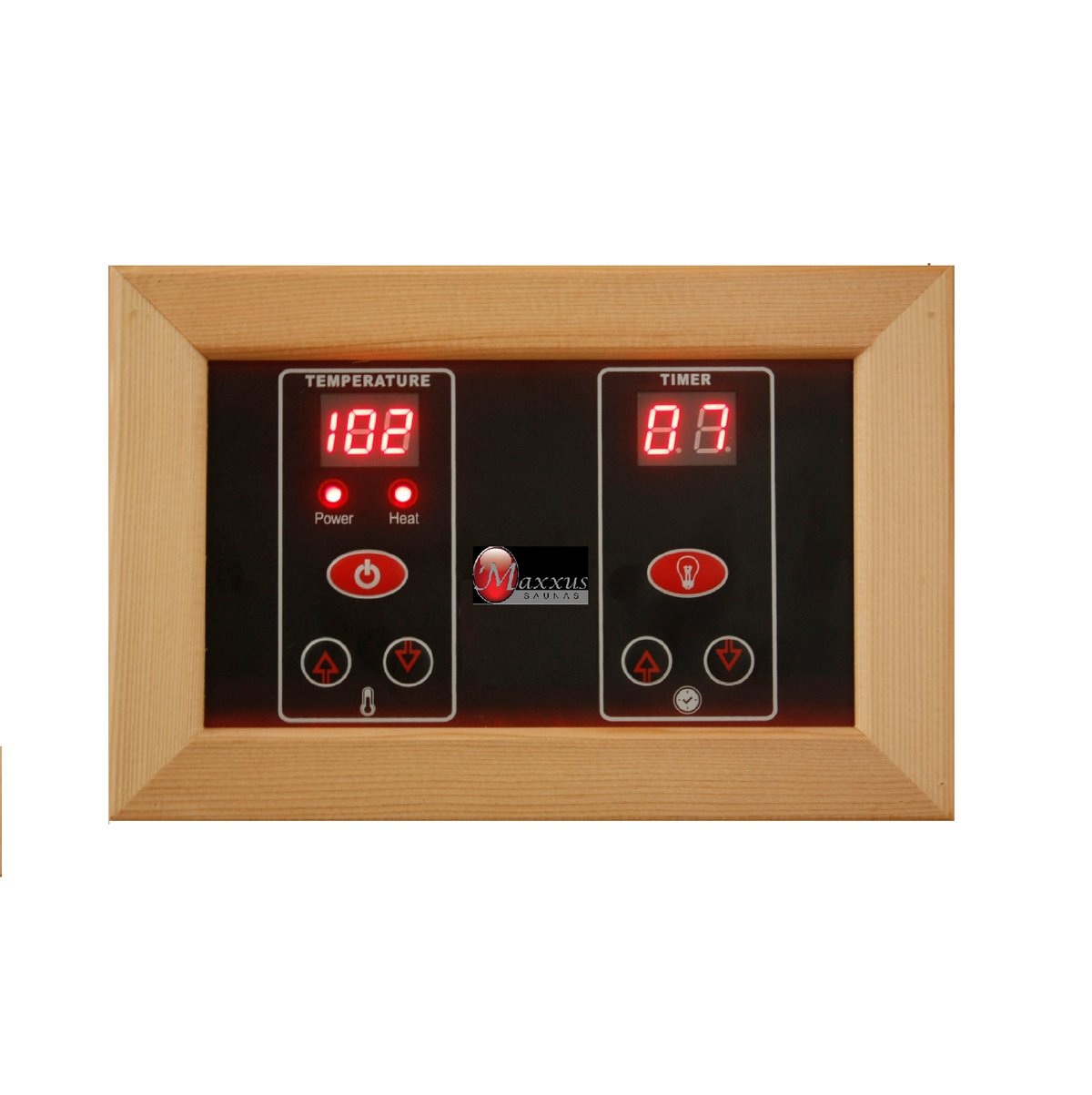 Maxxus Seattle 2-Person Near Zero EMF FAR Infrared Sauna (Canadian Hemlock)