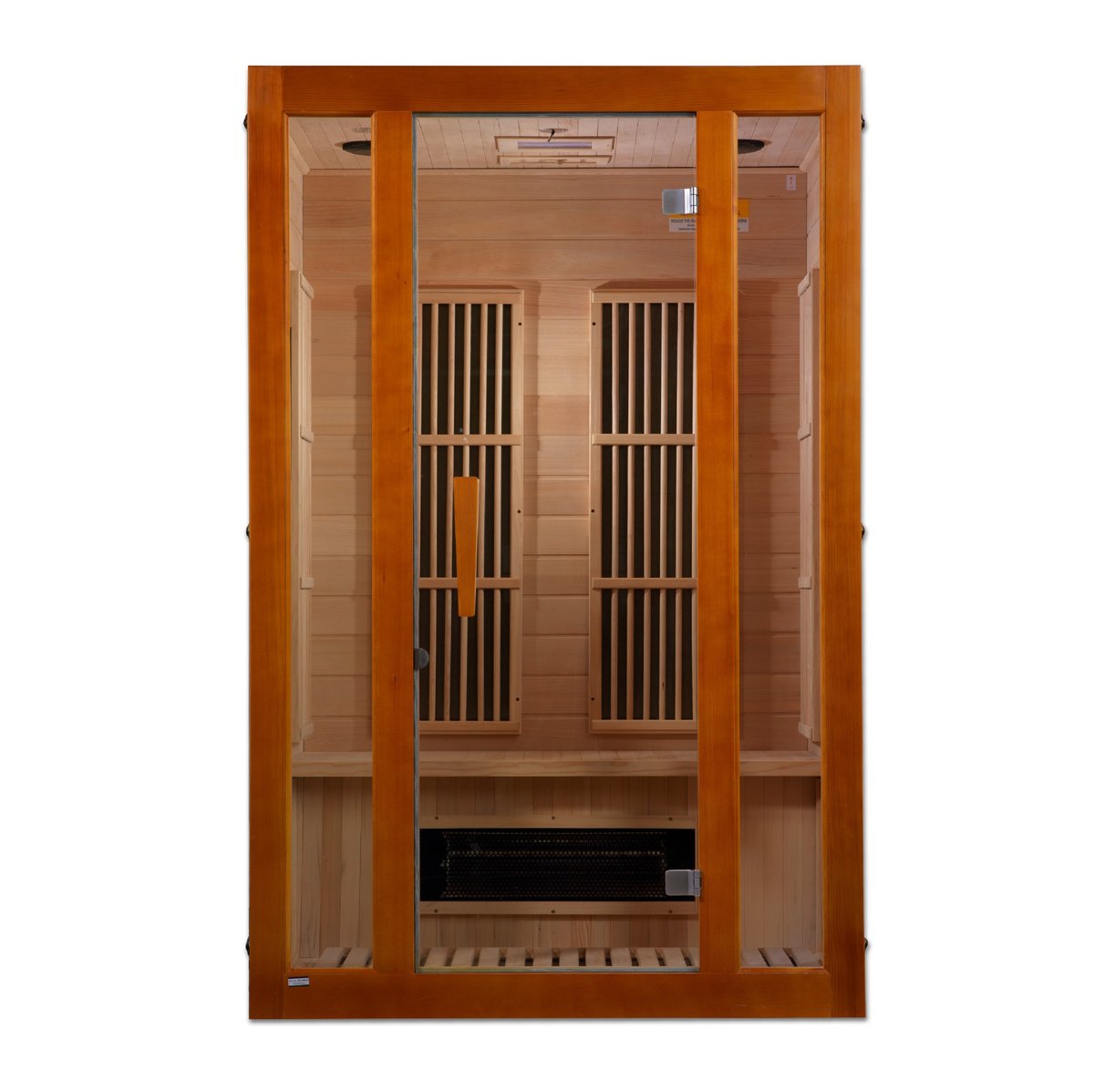 Maxxus 2-Person Low EMF FAR Infrared Sauna - Touch Screen Edition (Canadian Hemlock)