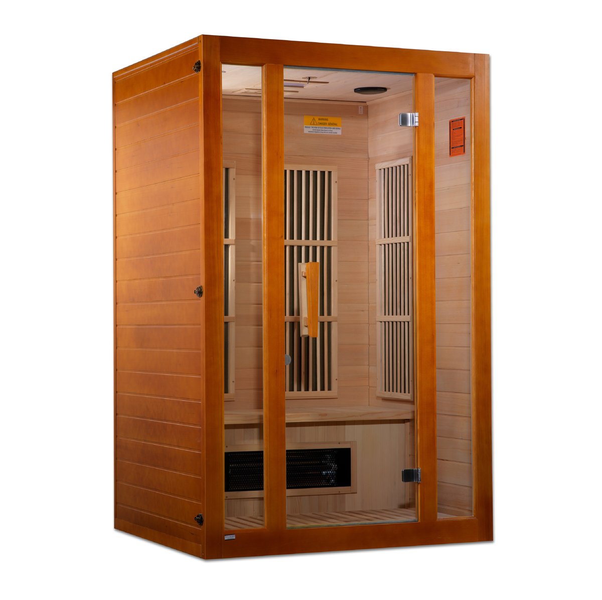 Maxxus 2-Person Low EMF FAR Infrared Sauna - Touch Screen Edition (Canadian Hemlock)