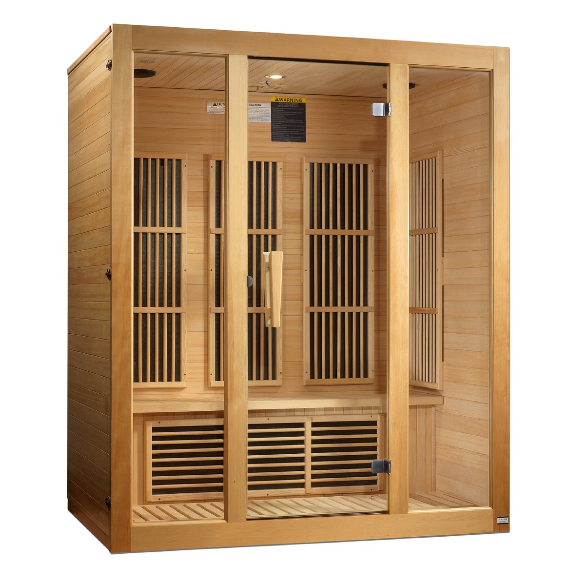 Maxxus Bellevue 3-Person Near Zero EMF FAR Infrared Sauna (Canadian Hemlock)