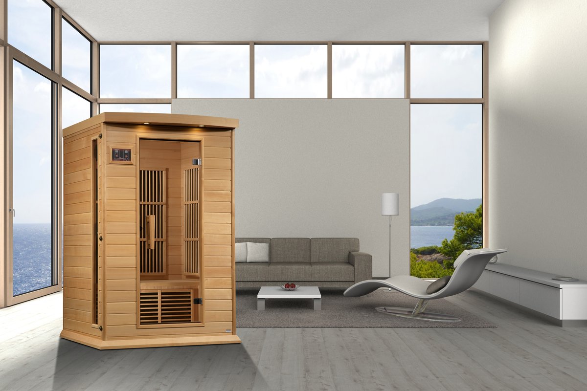 Maxxus 2-Person Low EMF FAR Infrared Sauna (Canadian Hemlock) - K Series