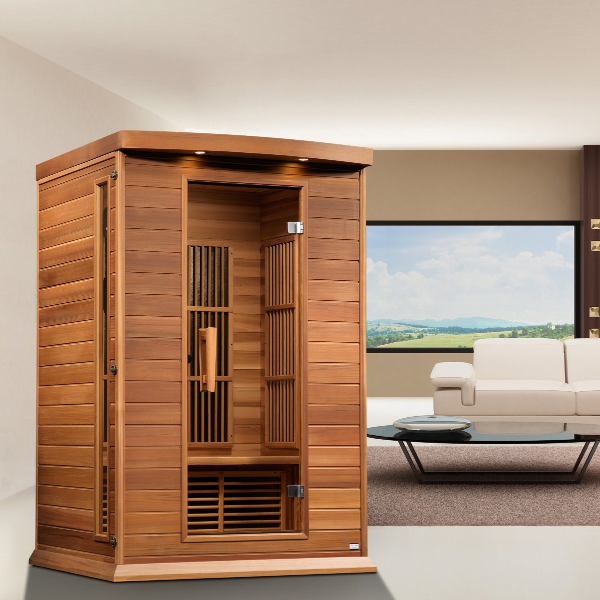 Maxxus 2-Person Low EMF FAR Infrared Sauna (Canadian Hemlock) - K Series